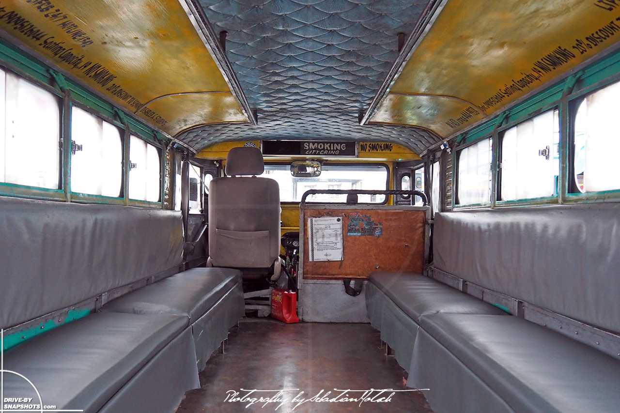 Jeepney interior in Baguio Philippines | Drive-by Snapshots by Sebastia Motsch (2017)