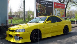 Nissan Skyline GT-R 34 Yellow Drifter | Drive-by Snapshots by Sebastian Motsch (2010)