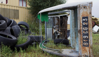 Station Service Ouverte France | Drive-by Snapshots by Sebastian Motsch (2013)