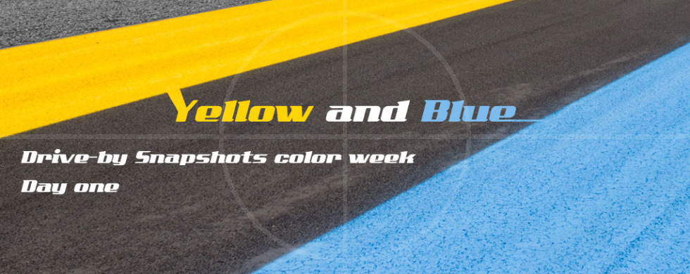 Color Week Yellow and Blue | Drive-by Snapshots by Sebastian Motsch (2014)